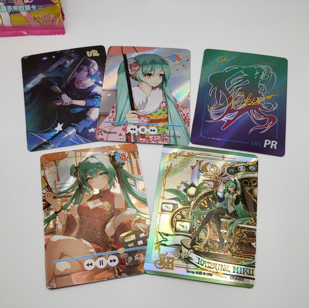Hatsune Miku 3-Packs Trading Cards NEW - Picture 3 of 4